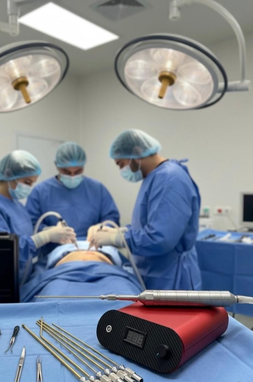 Equipo médico operando en el pabellón de Quiromédica